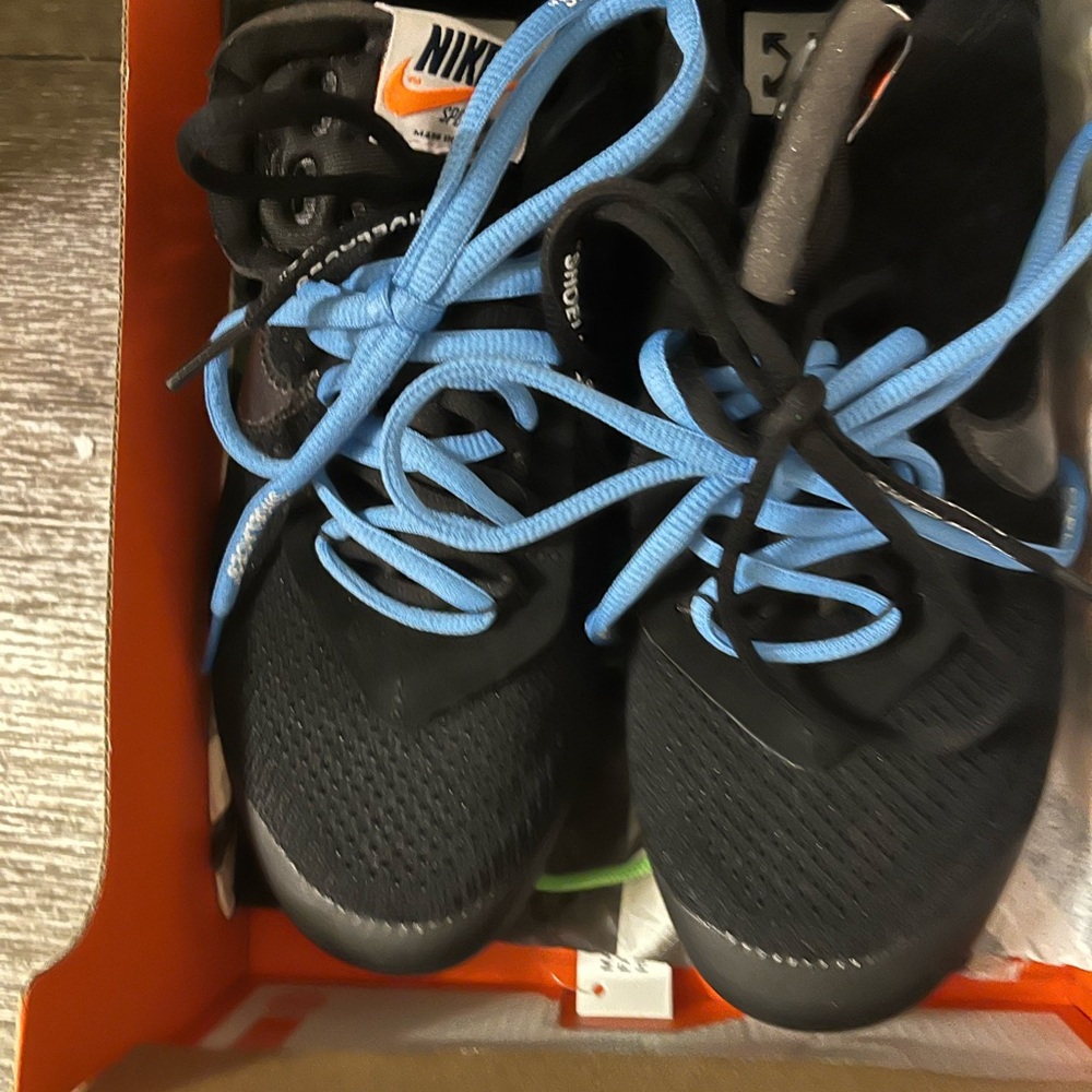 Nike off / white  vapor max Shoes Black and Blue men 10.5